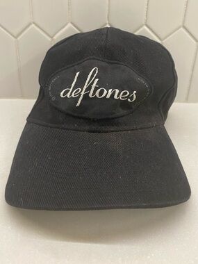 Vintage 1997 Deftones Snapback Hat Black Band Alternative Metal Rock